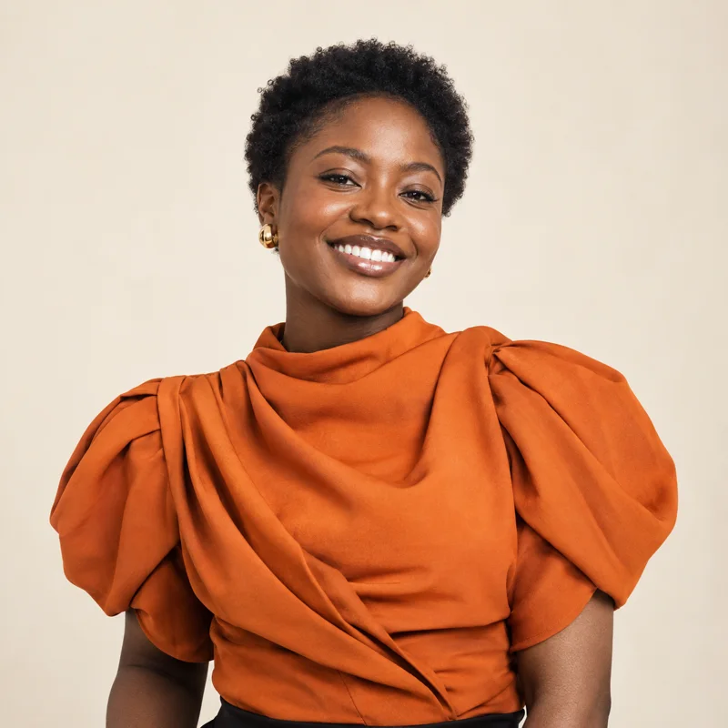 Example portrait in an orange event display picture
