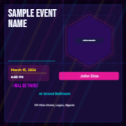 Festival Vibes DP template